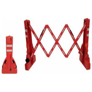 Valla plástica extensible (Roja)